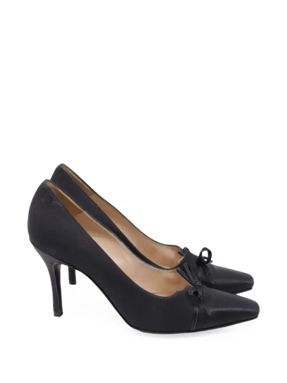 Manolo Blahnik Bow-detail pointed-toe pumps - Nero
