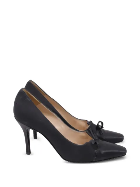 Manolo Blahnik Bow-detail pointed-toe pumps
