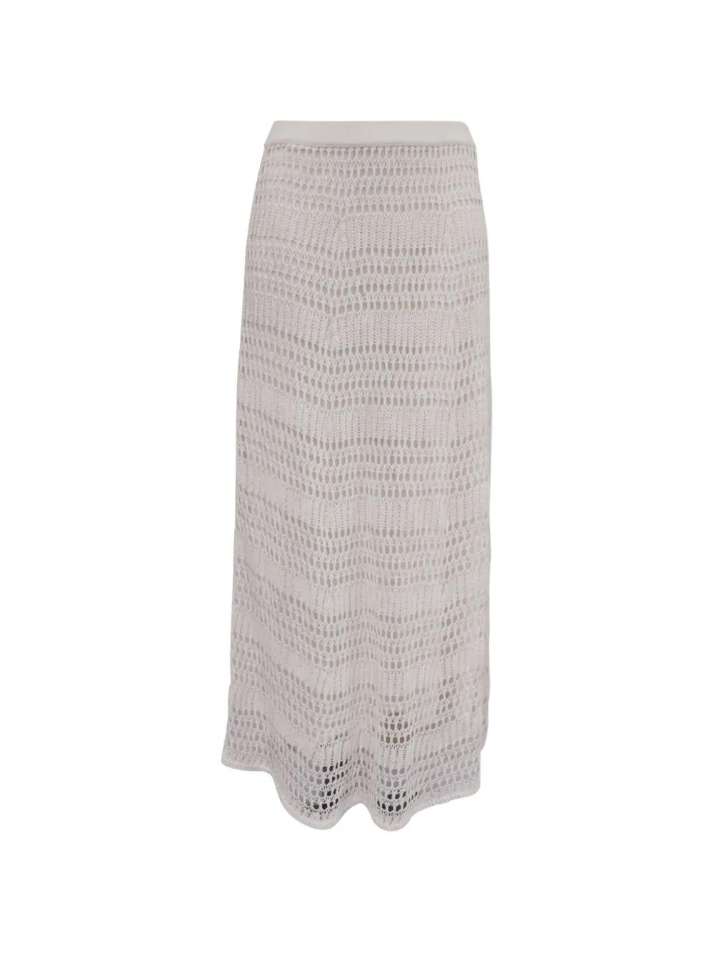 Theory 2020s knit lace skirt - Bianco