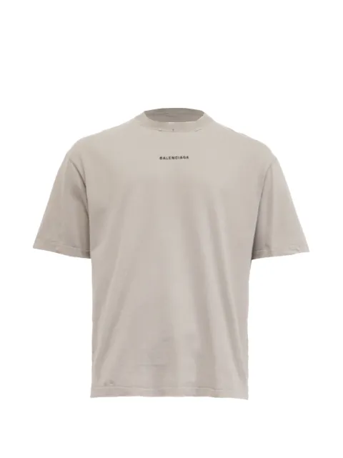 Balenciaga Pre-Owned distressed logo-print T-shirt