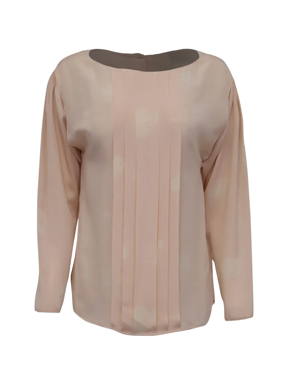 Christian Dior Pre-Owned floral-print pleat-accent blouse - Rosa