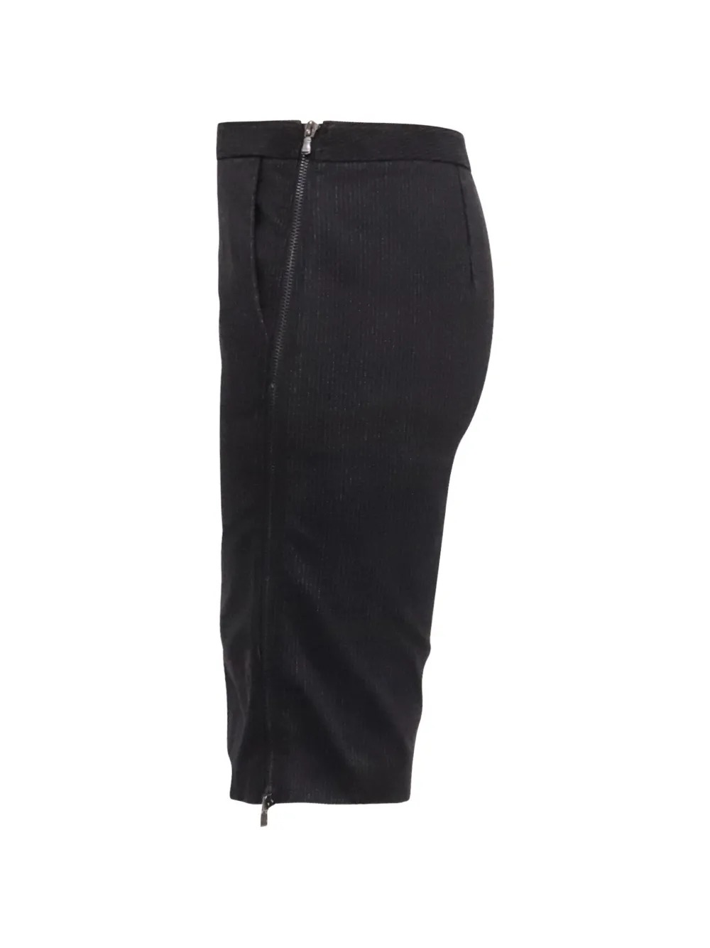Moschino Pre-Owned jupe crayon à fermeture zippée latérale (années 2010) - Noir Moschino Pre-Owned jupe crayon à fermeture zippée latérale (années 2010) - Noir
