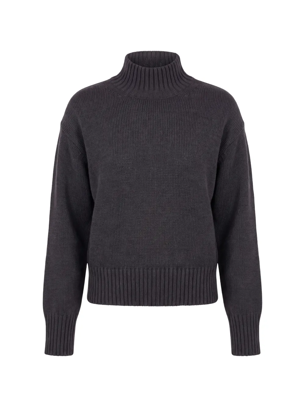 slowear high-neck ribbed-trim sweater - Grigio