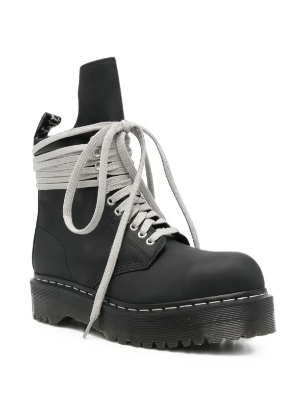靴 Dr. Martens x RickOwensQuadSoleSteelToe Rick Owens x Dr. Martens Quad Sole steel-toe Boots | Black | FARFETCH