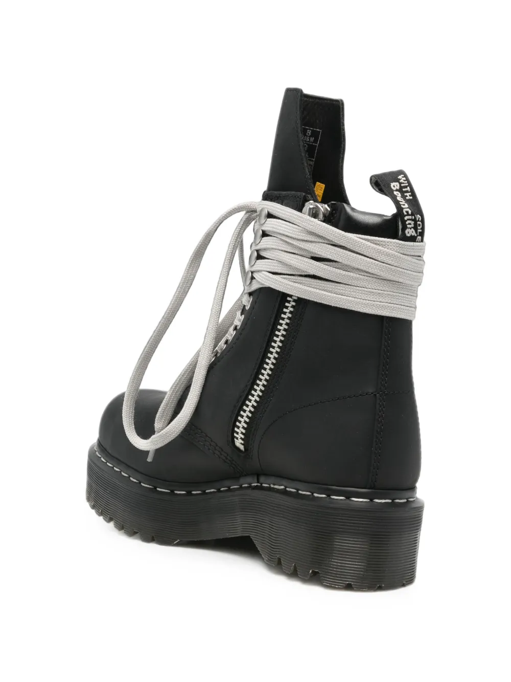 Rick Owens DRKSHDW x Dr. Martens Quad Sole steel-toe boots Zwart