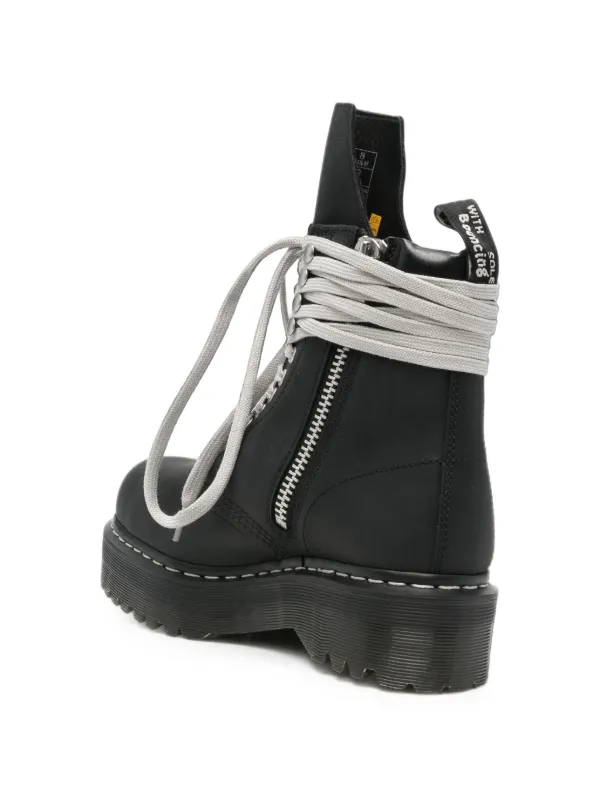 Rick Owens x Dr. Martens Quad Sole steel-toe Boots | Black | FARFETCH