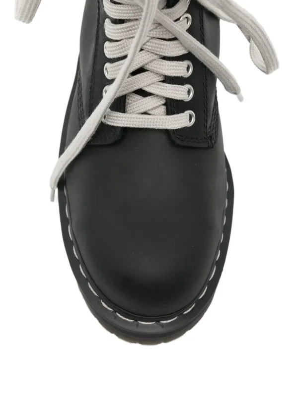 Rick Owens x Dr. Martens Quad Sole steel-toe Boots | Black | FARFETCH