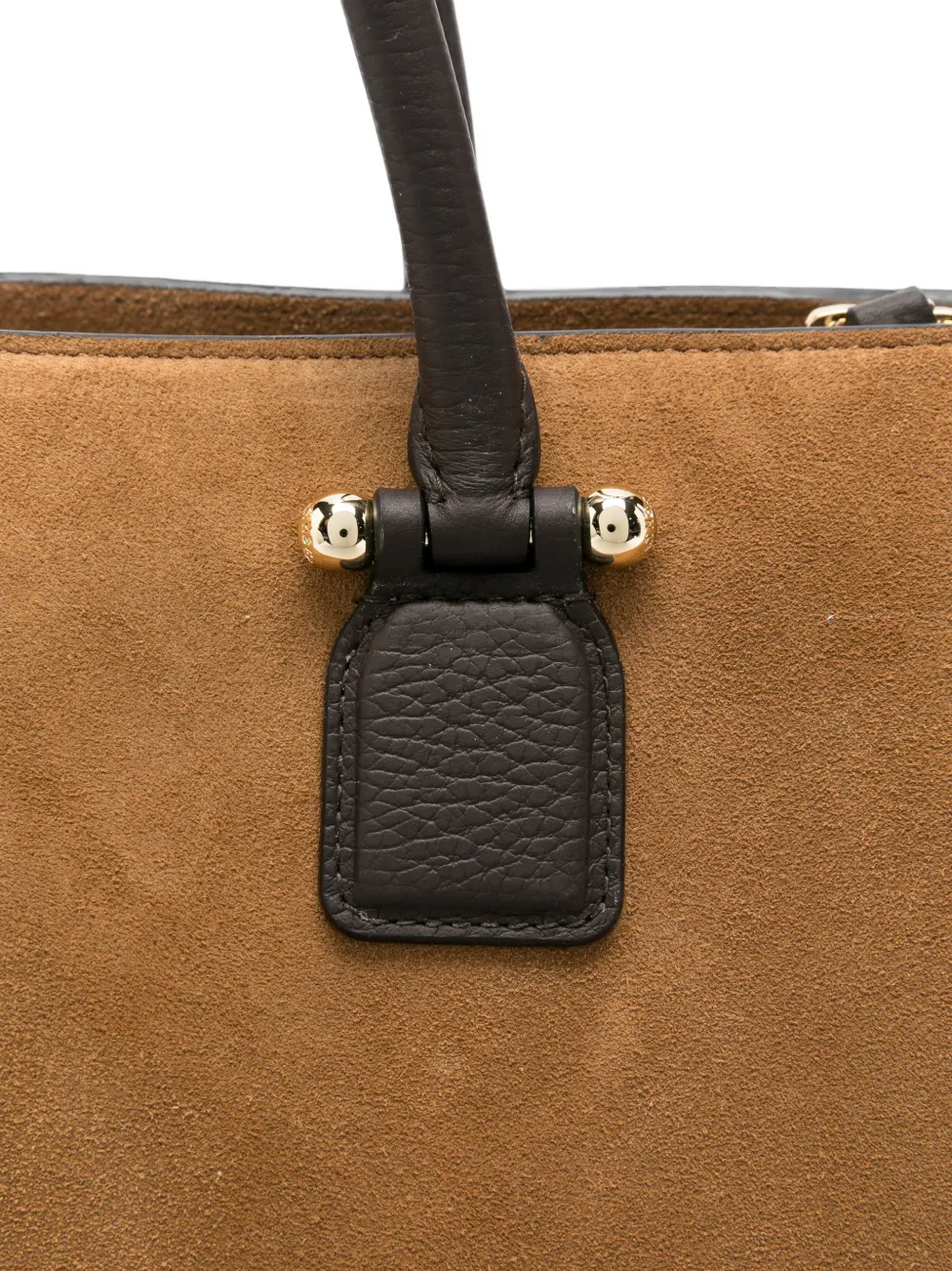 Strathberry Georgia suède shopper Bruin