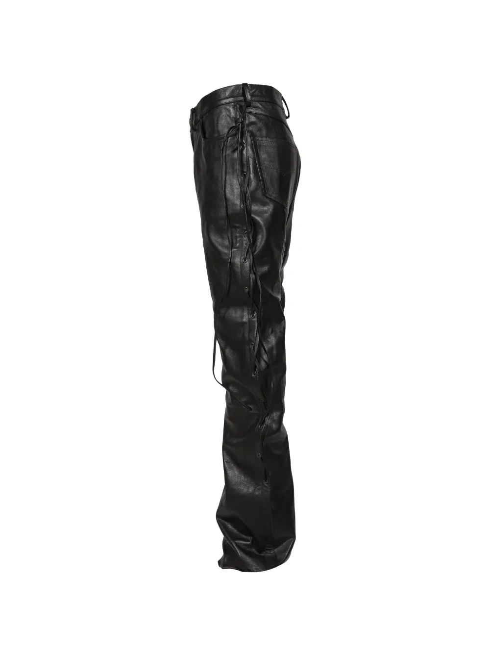 VETEMENTS O-Leg straight broek met veters Zwart