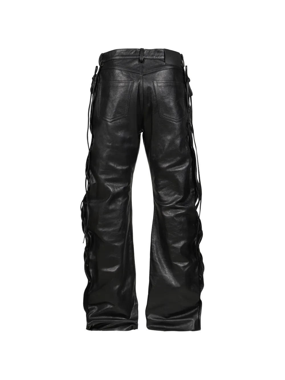 VETEMENTS O-Leg straight broek met veters Zwart