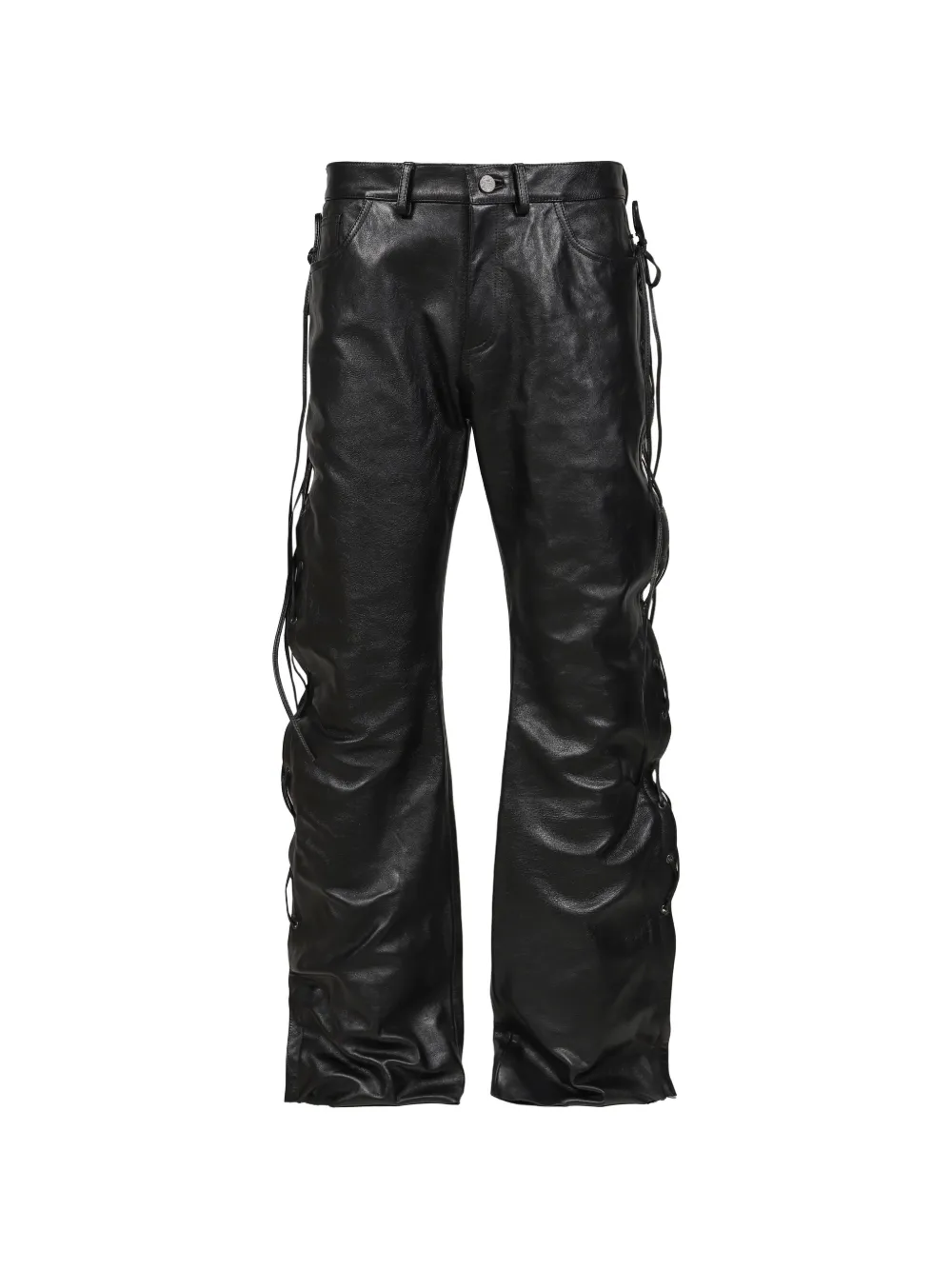 VETEMENTS O-Leg lace-up straight-leg trousers