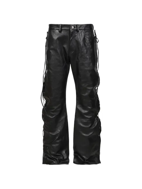 VETEMENTS O-Leg lace-up straight-leg trousers