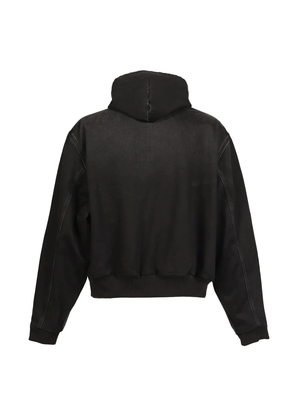 VETEMENTS Denim jack met capuchon Zwart