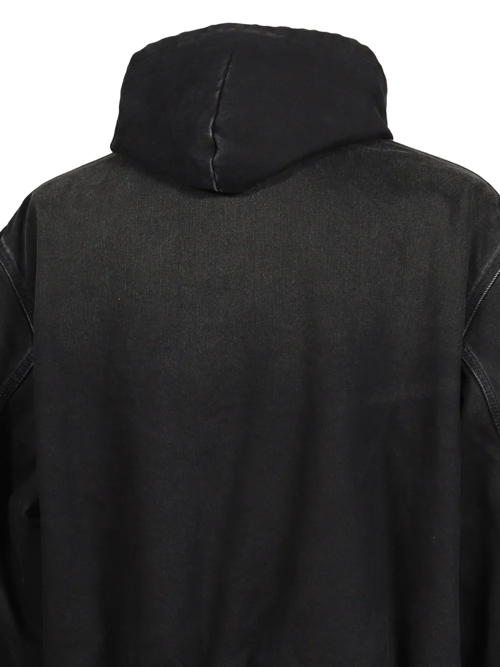 VETEMENTS Denim jack met capuchon Zwart