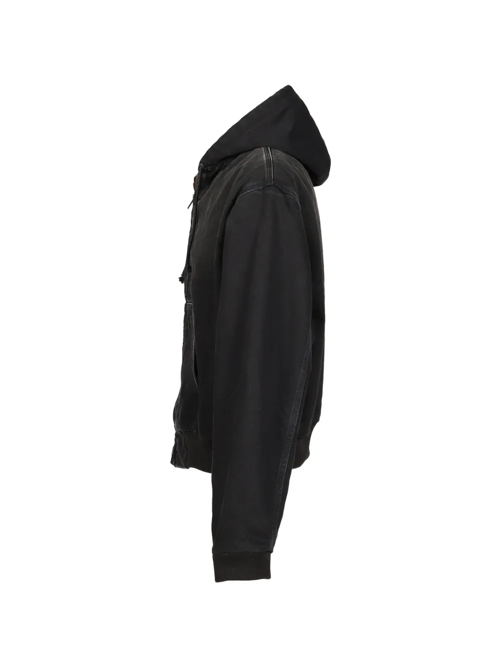 VETEMENTS Denim jack met capuchon Zwart