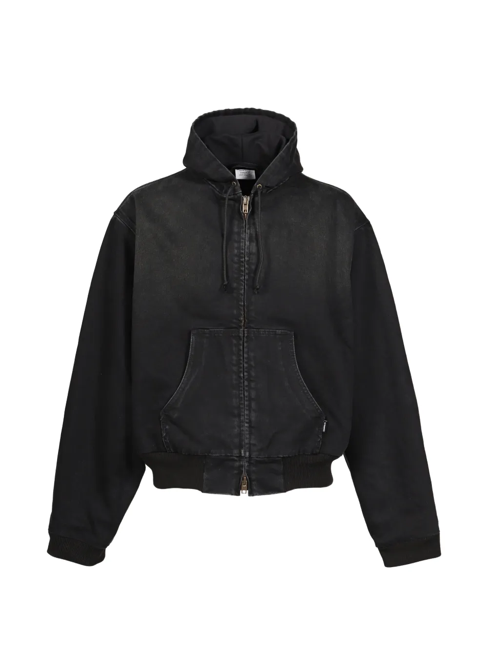 VETEMENTS hooded denim jacket