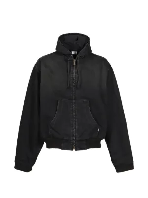 VETEMENTS Leather zip-fastening Bomber Jacket | Black | FARFETCH