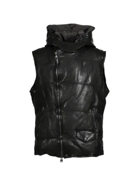 Yohji Yamamoto x Isamu Katayama Backlash leather hooded vest