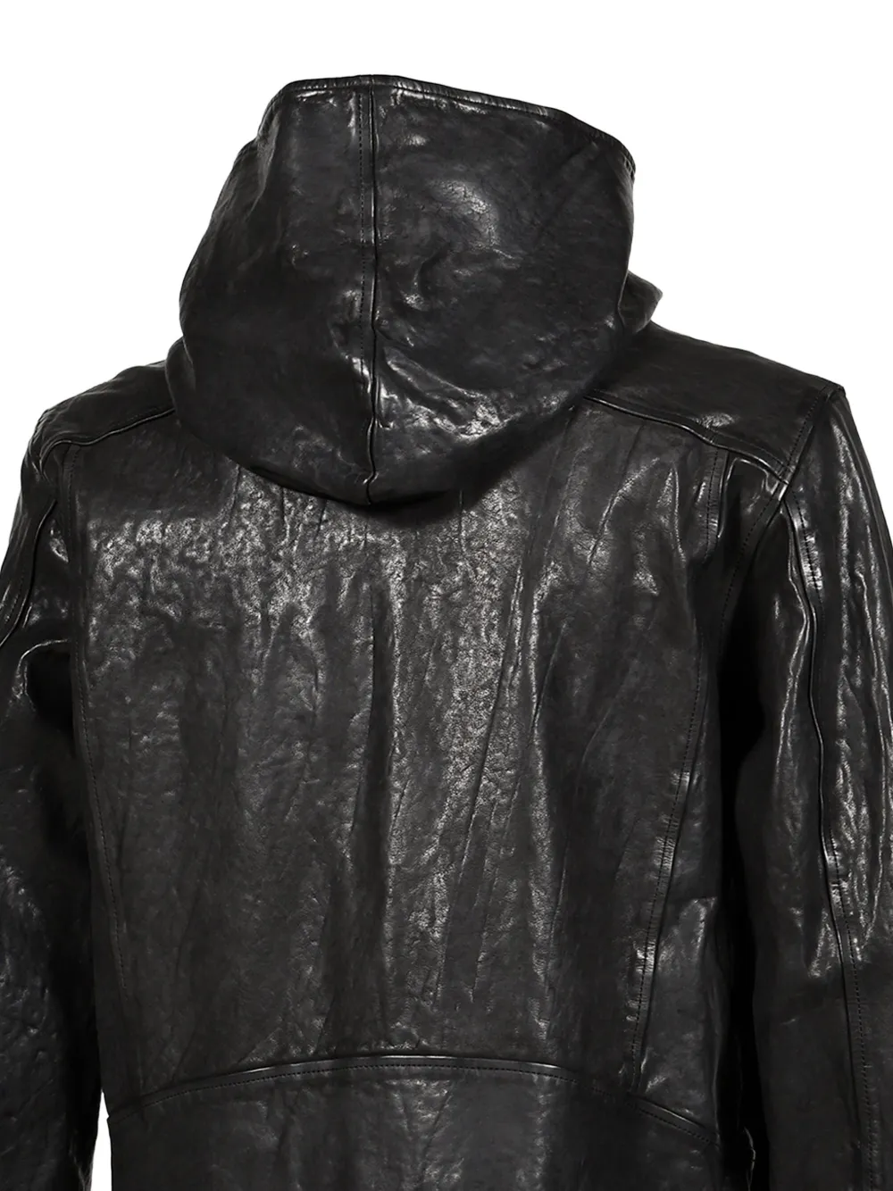 Yohji Yamamoto x Isamu Katayama Backlash jack met capuchon Zwart