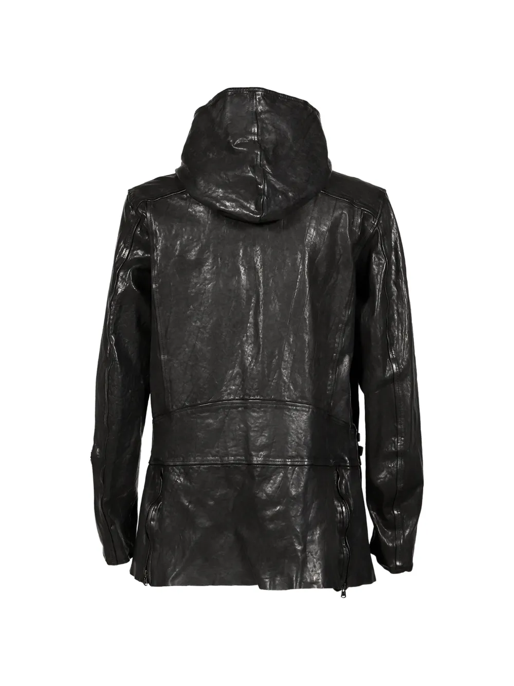 Yohji Yamamoto x Isamu Katayama Backlash jack met capuchon Zwart