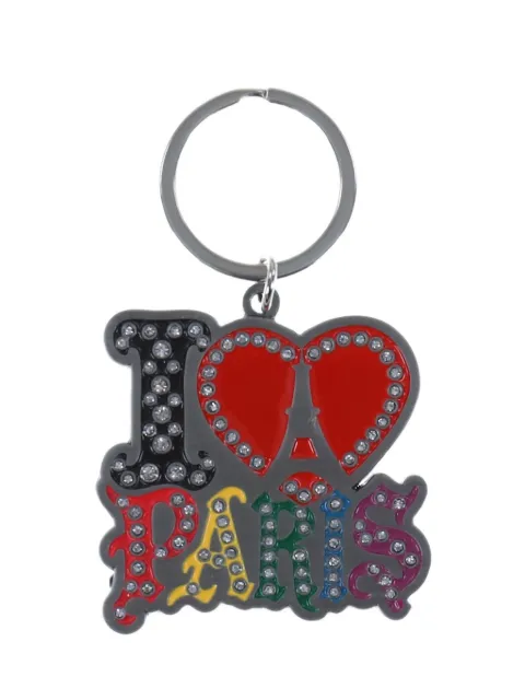 RASSVET I Love Paris rhinestone-embellished keyring