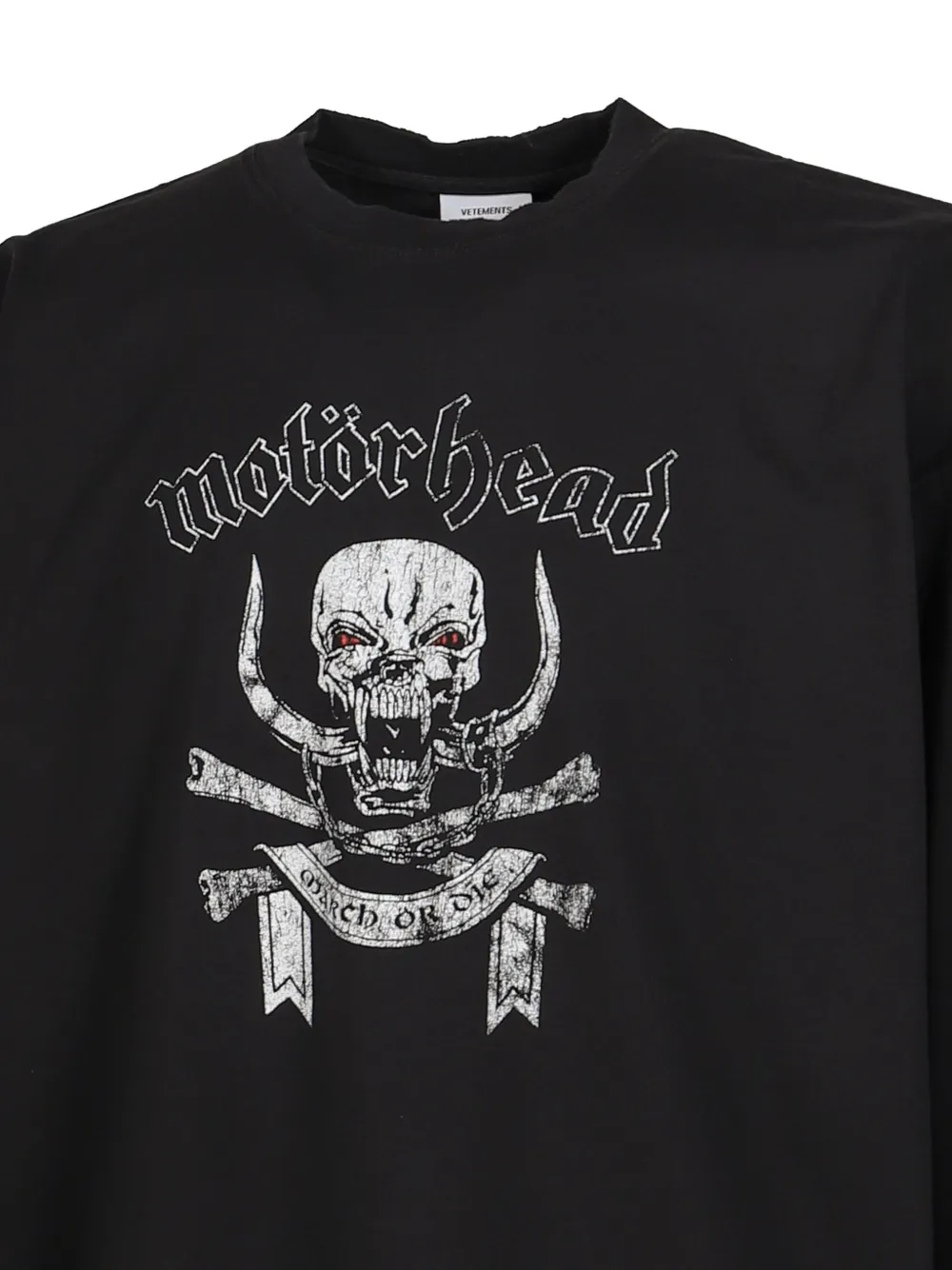 VETEMENTS x Motörhead T-shirt met lange mouwen en grafische print Zwart