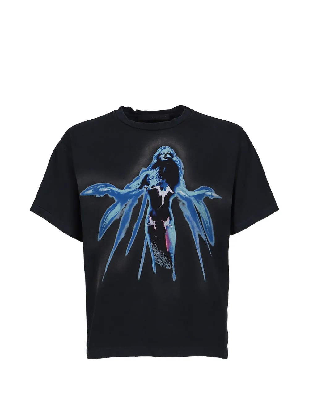 JUN/NAKAYAMA graphic-print distressed T-shirt