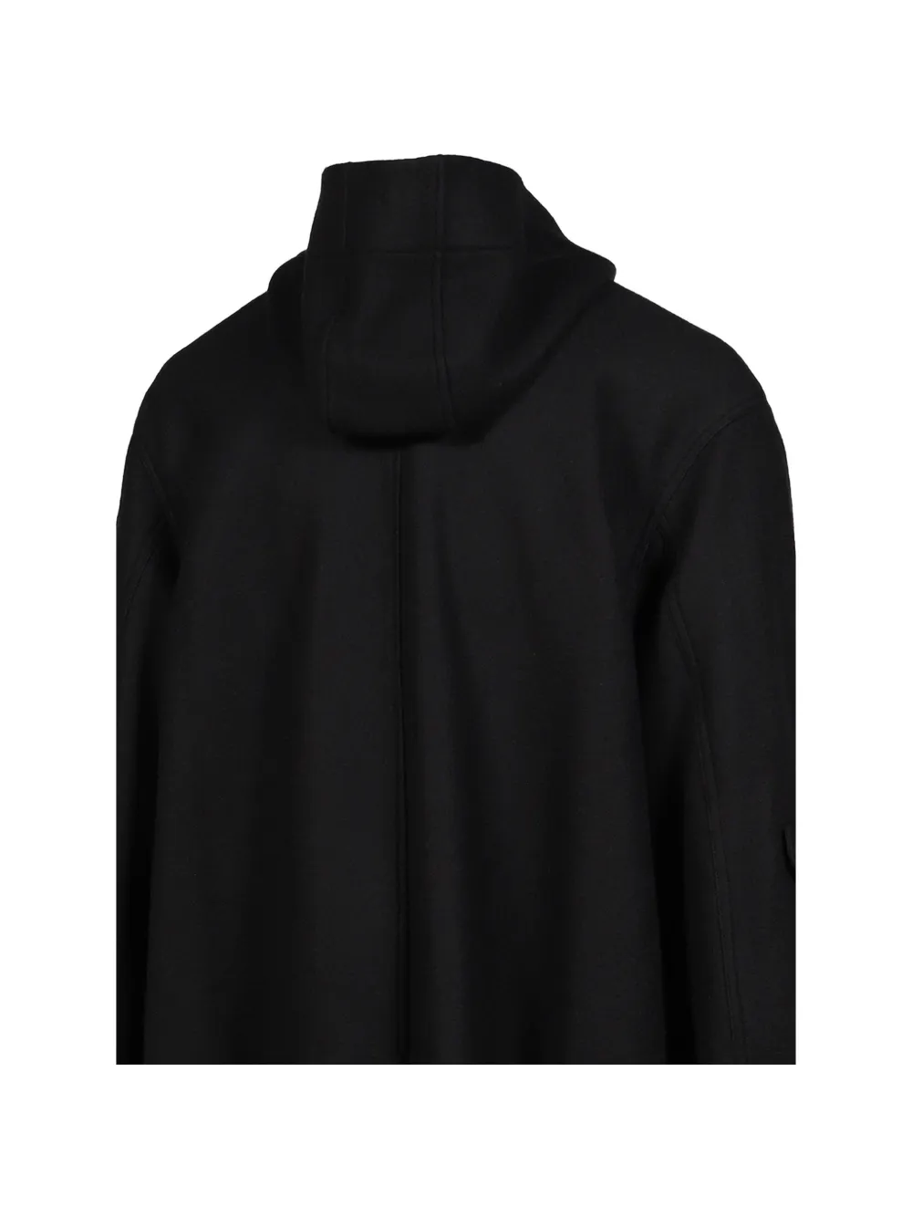 Yohji Yamamoto Militaire jas met capuchon Zwart