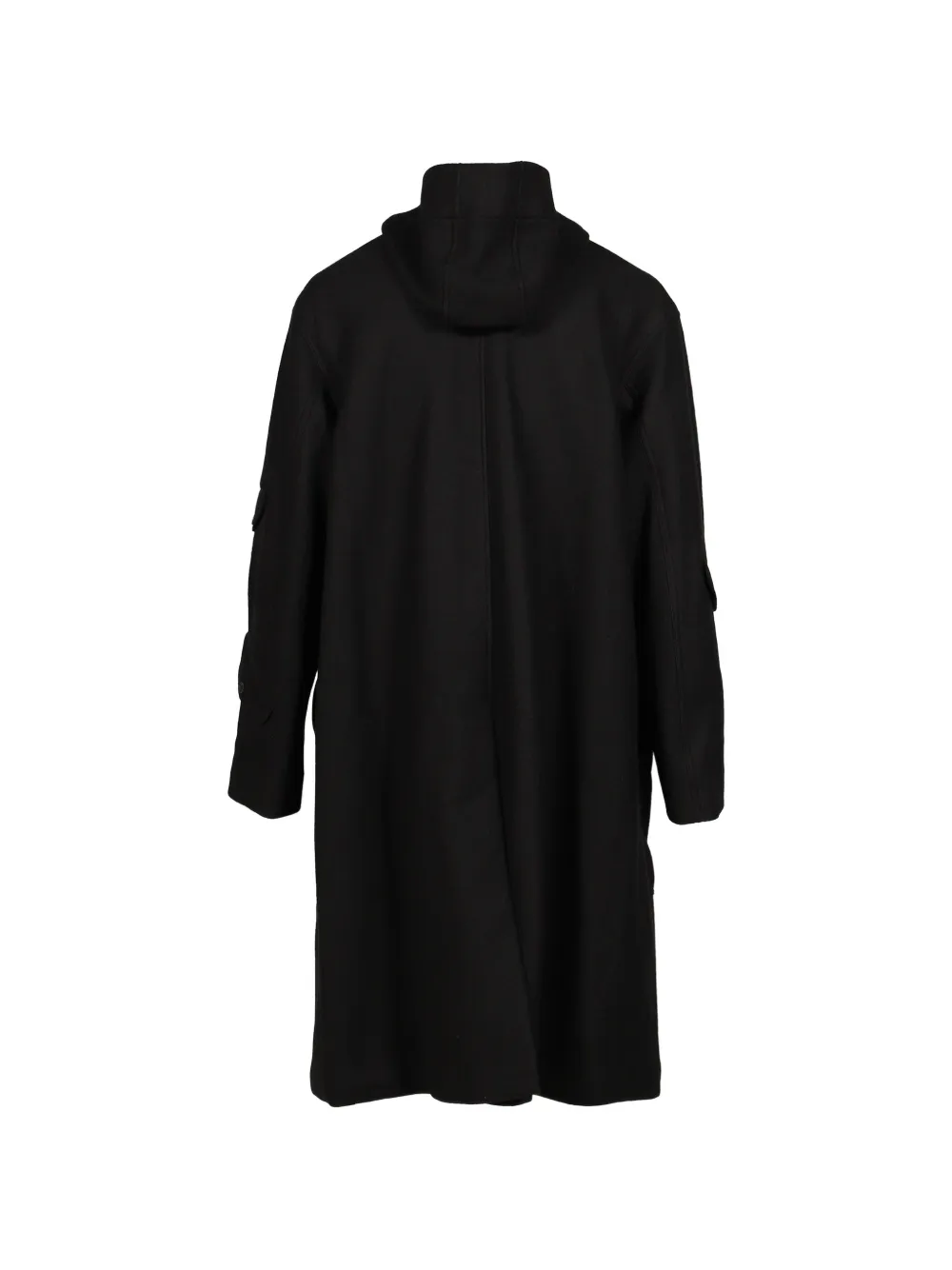 Yohji Yamamoto Militaire jas met capuchon Zwart