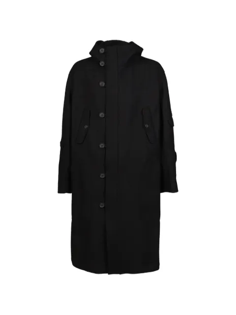 Yohji Yamamoto hooded military coat