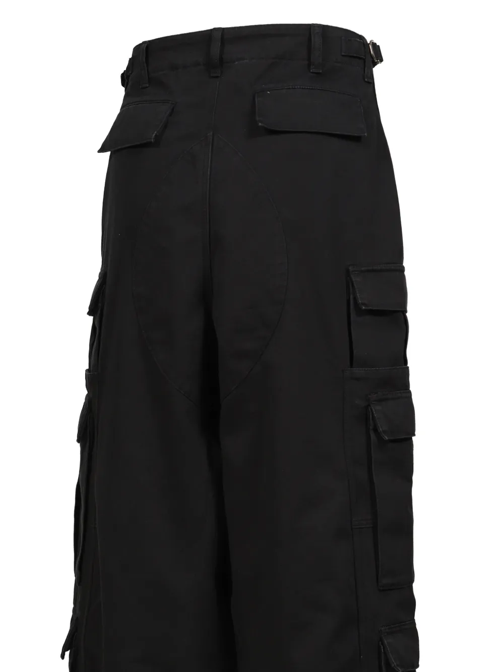 VETEMENTS Merged cargo broek Zwart