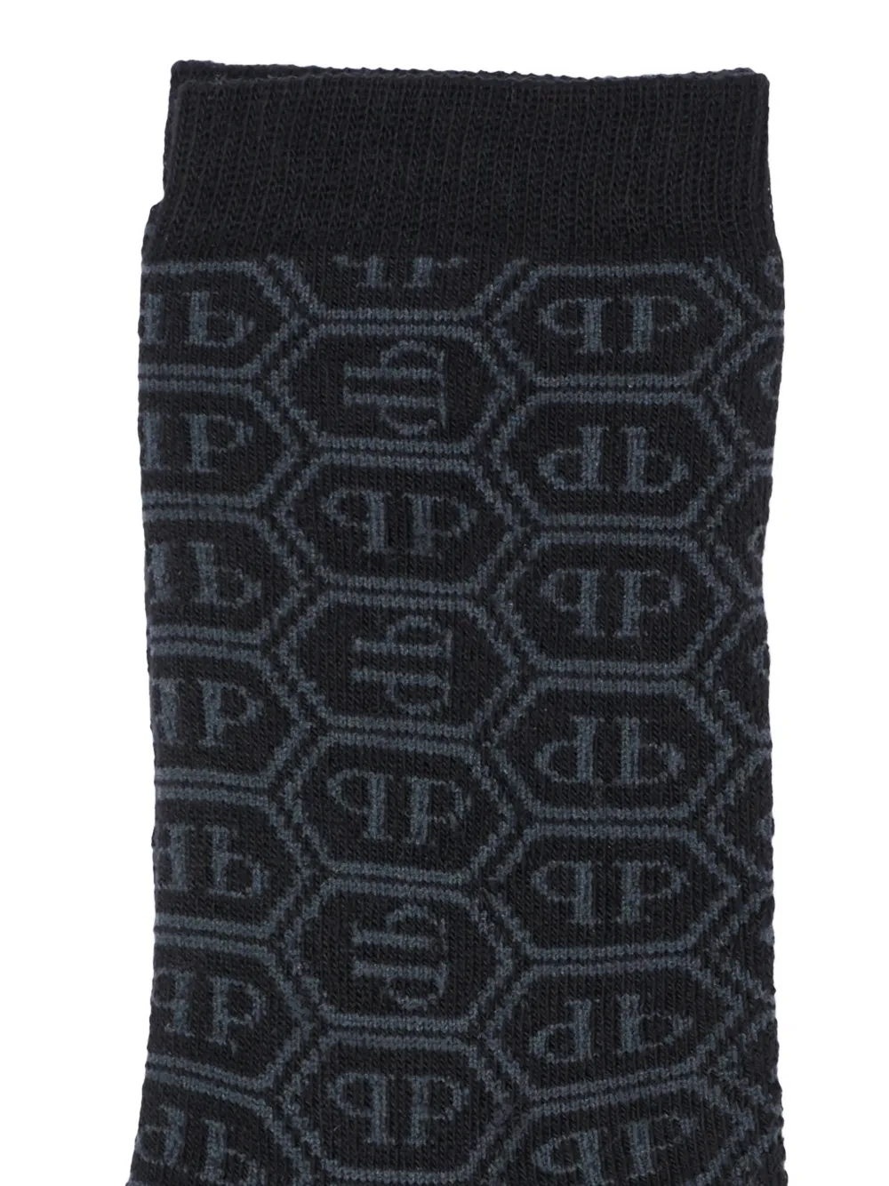 Philipp Plein Junior Sokken met monogram-patroon Zwart