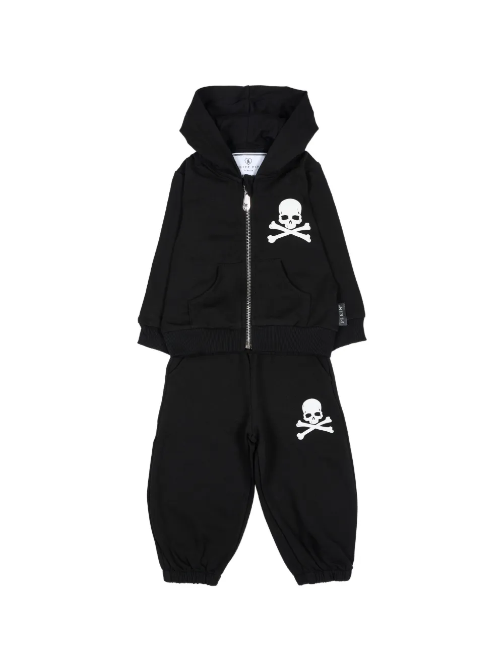 Philipp Plein Junior logo-print tracksuit - Nero