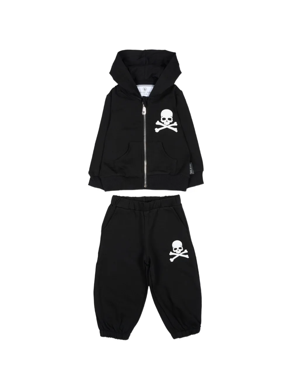 Philipp Plein Junior Trainingspak met logoprint Zwart