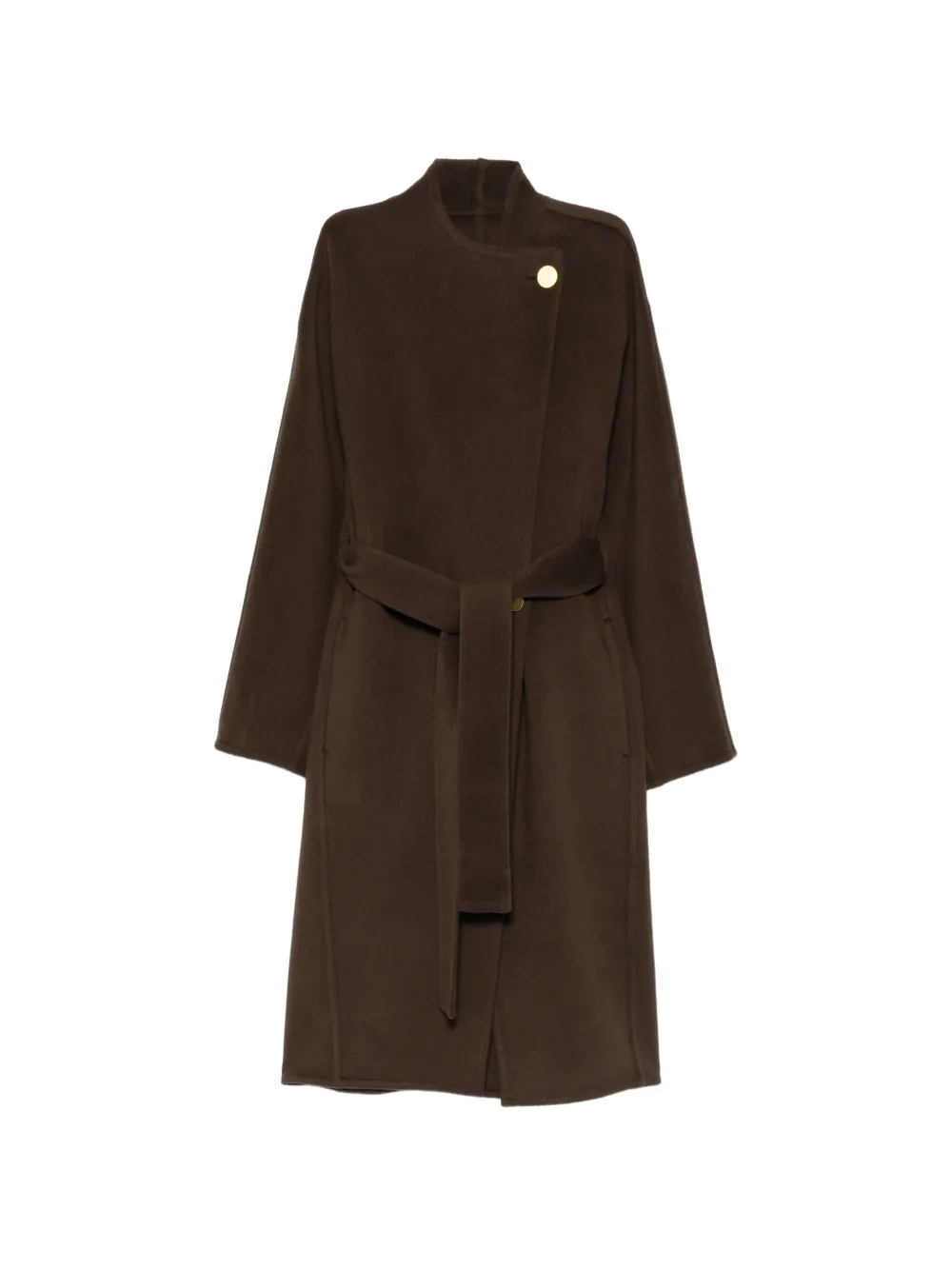 Alberta Ferretti belted coat - Brown