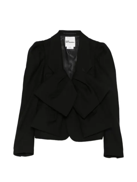 Noir Kei Ninomiya blazer de lana con detalle de moño