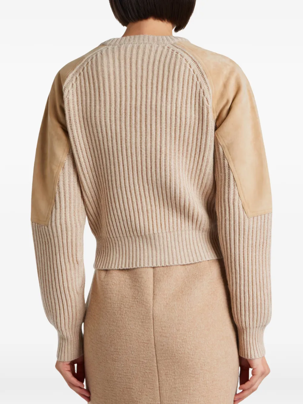 Max Mara Ribgebreide trui Beige