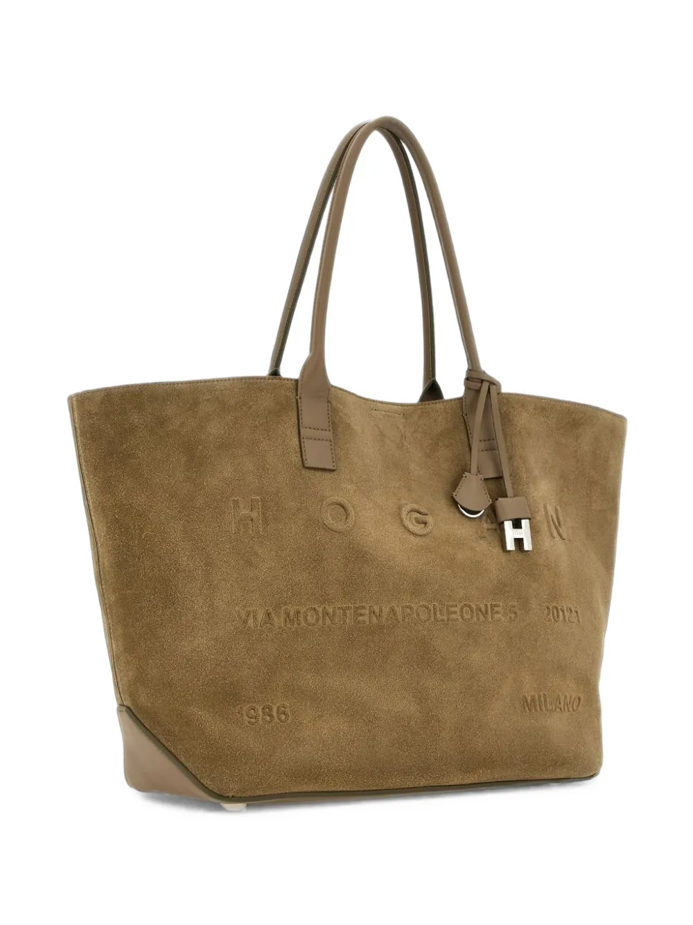 Hogan Address shopping bag medium - Tons neutres