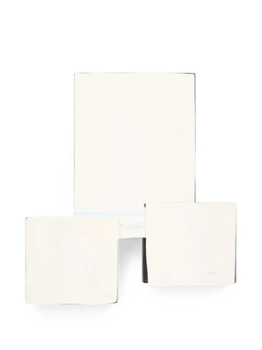NANAN logo-embroidered bed sheets - Toni neutri