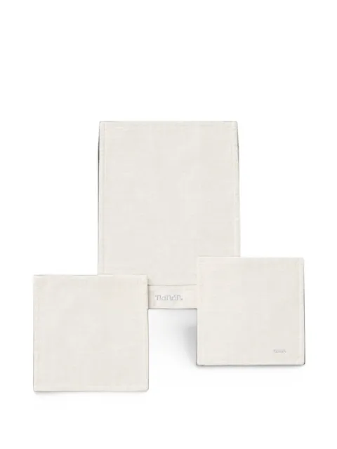NANAN logo-embroidered bed sheet (set of three)