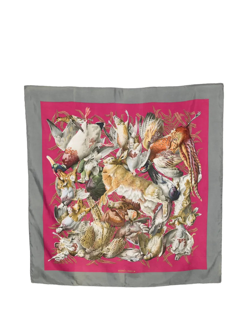 Hermès Pre-Owned 2000 Seidenschal mit Animal-Print - Rosa