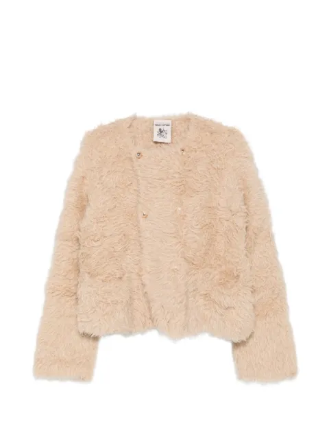 Semicouture faux-fur double-breasted jacket