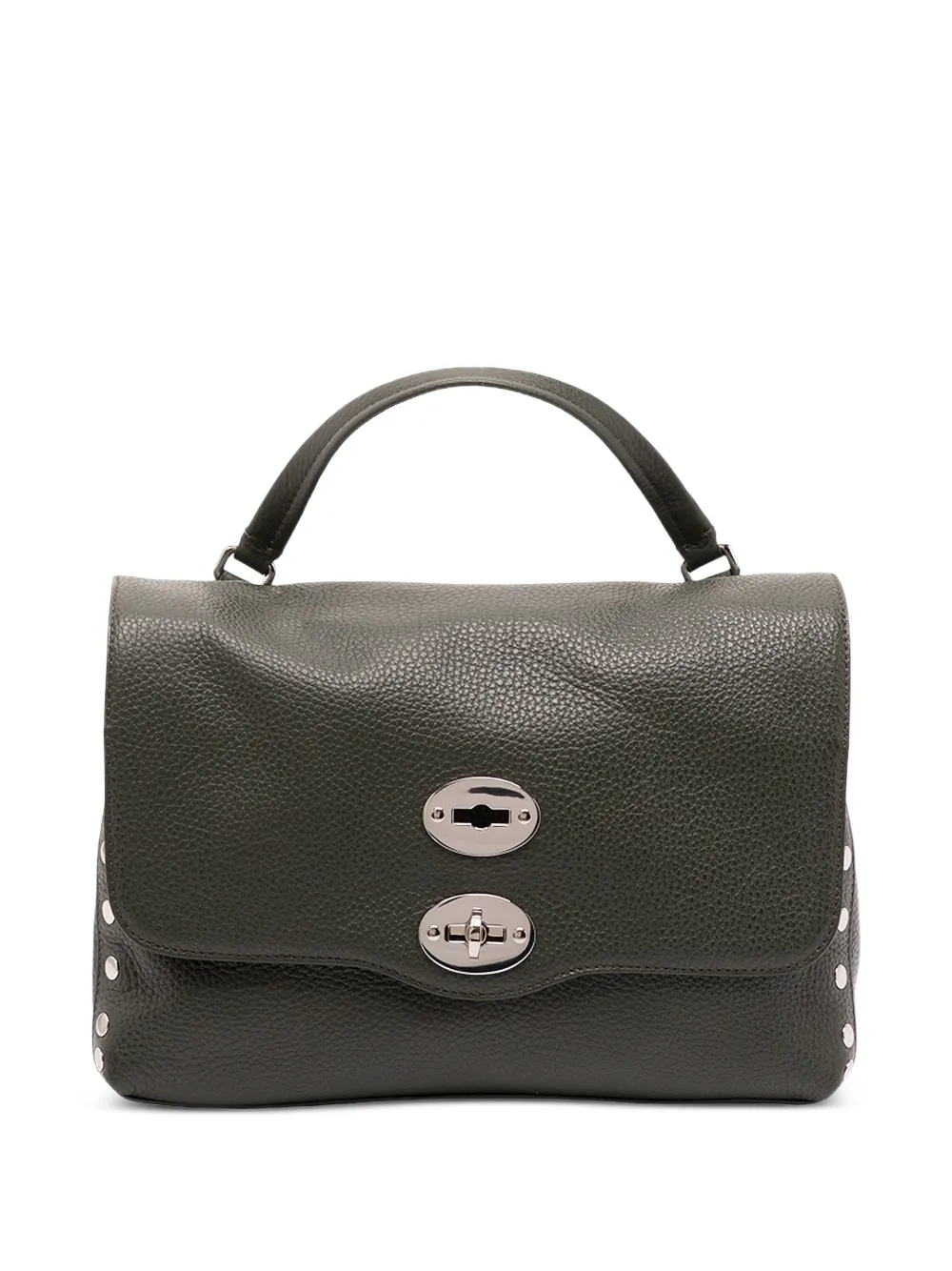 Zanellato small Postina® Daily stud-embellished calf leather shoulder bag