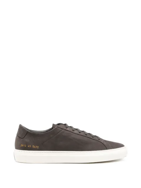 Common Projects gold-tone serial number sneakers