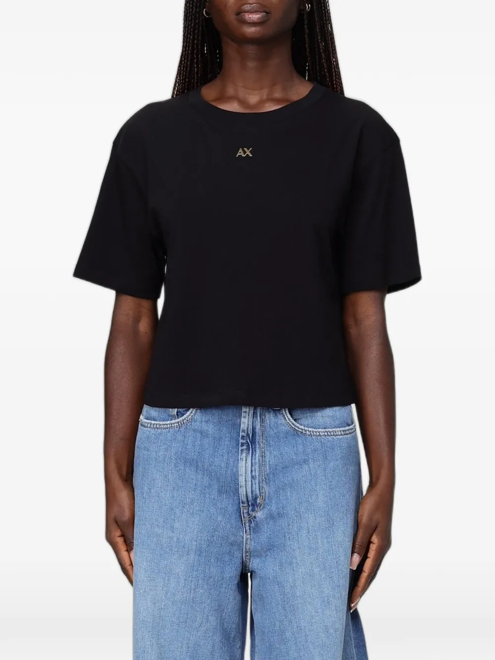Armani Exchange logo-plaque T-shirt