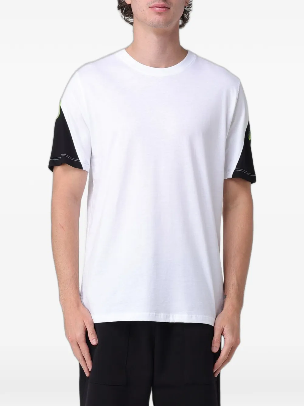 Disclaimer Graffiti-print Drop-shoulder T-shirt In White