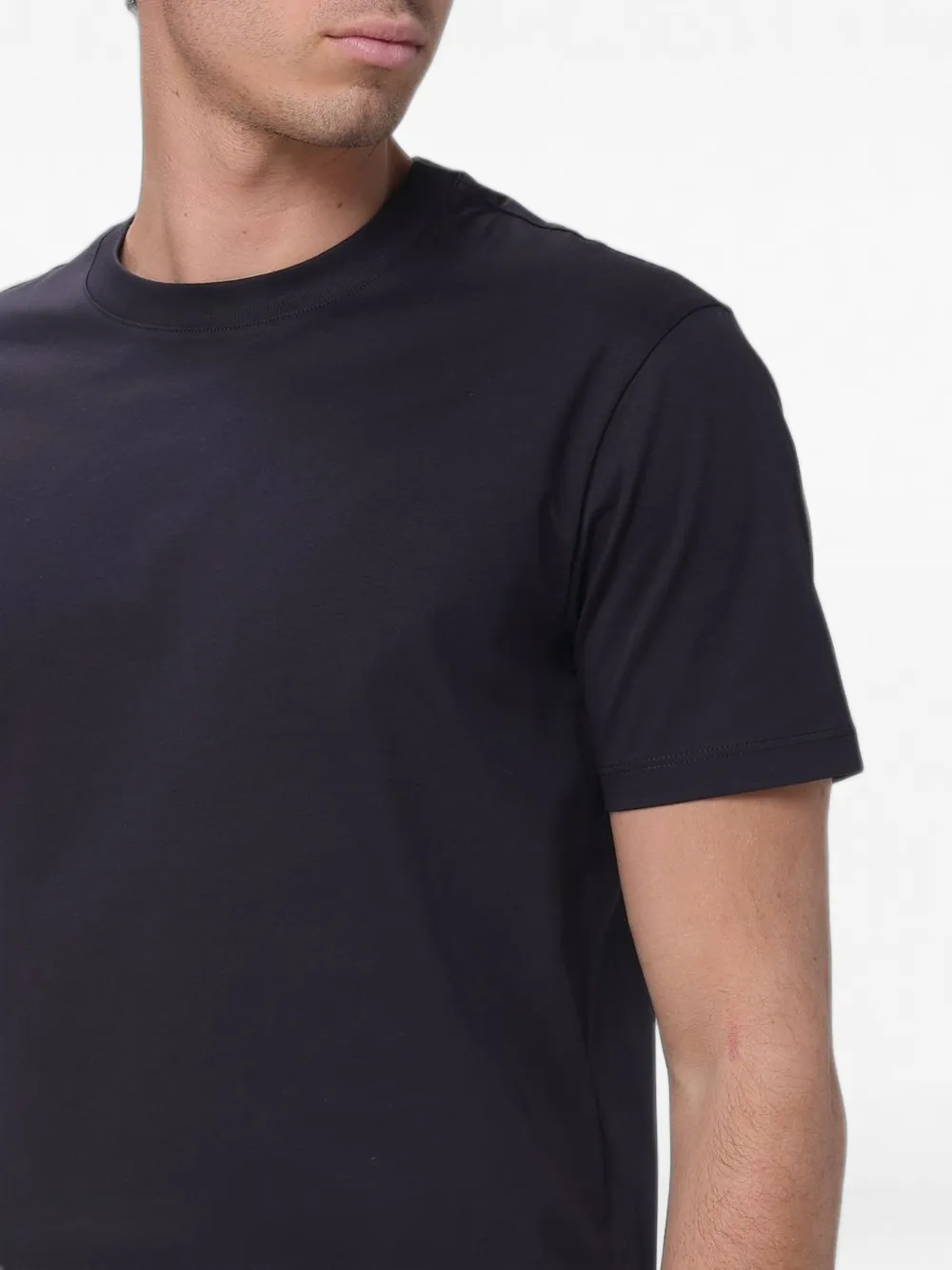 Armani Exchange T-shirt met ronde hals Zwart