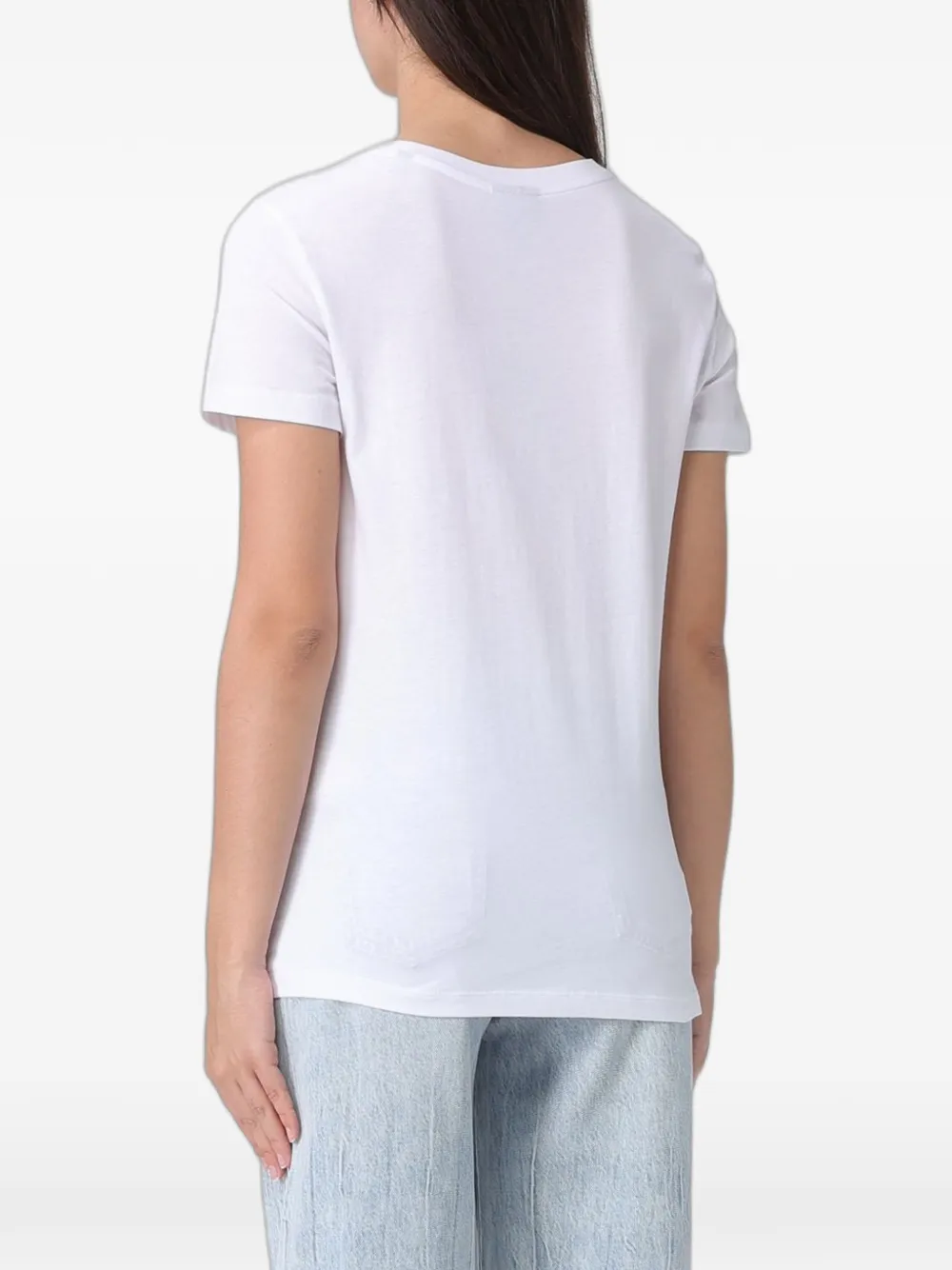Armani Exchange T-shirt met stras Wit