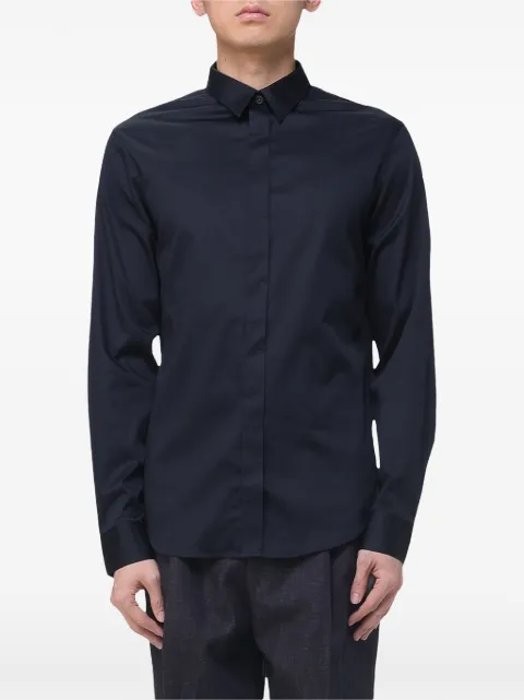 Armani Exchange logo-embroidered shirt