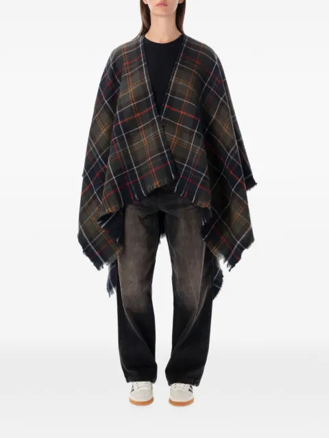 Barbour Montieth Tartan frayed scarf
